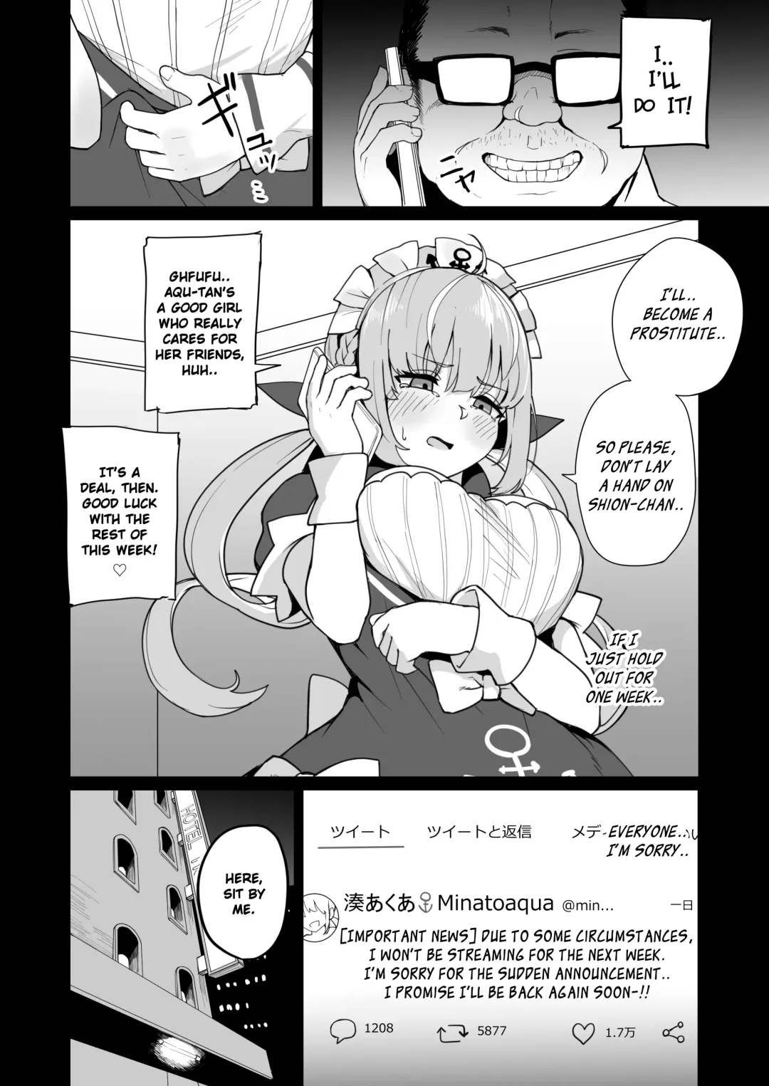[Fuzui] Aqua-chan wa Douki no Tame nara | Aqua-chan, For Her Friend's Sake Fhentai - Page 7