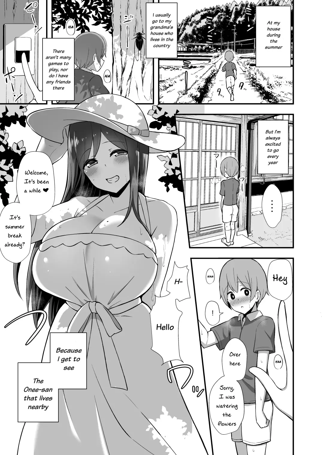 [Hanabi] Shiro OnePi Onee-san to Babubabu Inaka Ecchi Fhentai - Page 2