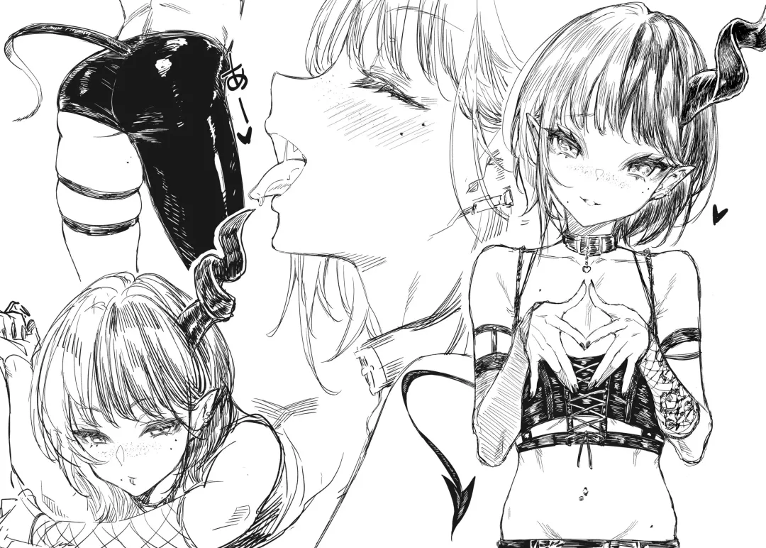 [Mushi] Original Little Evil BlowJob Fhentai - Page 1