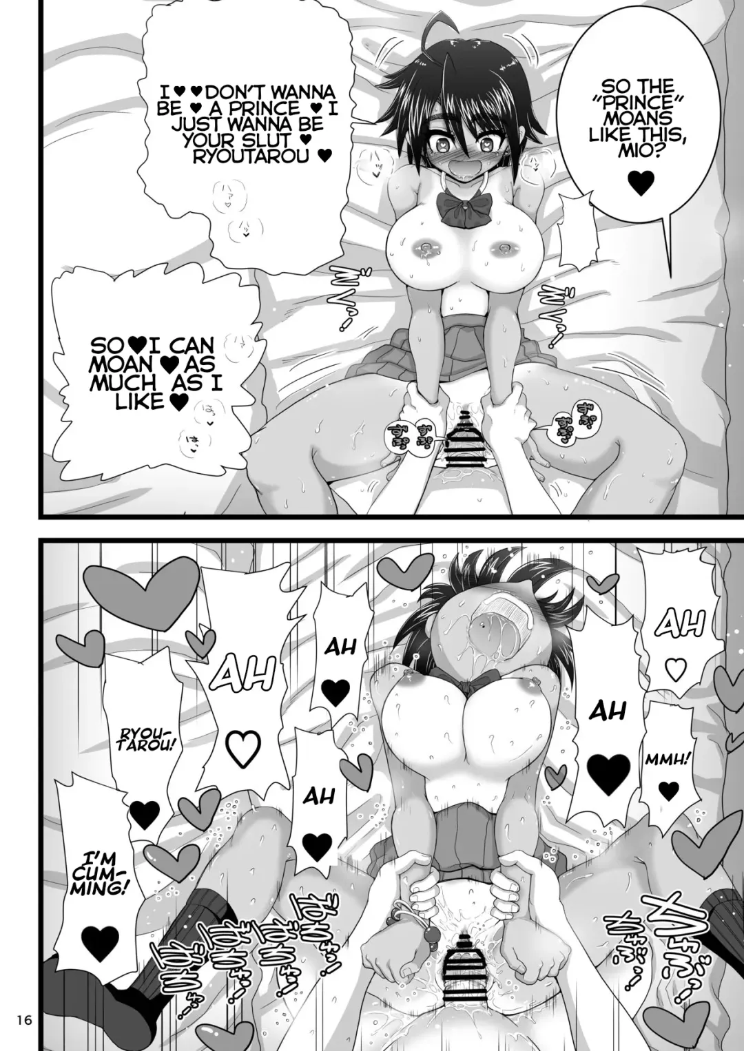 [Inaba Fuyuki] Osananajimi wa Joshikou no Ouji dakedo Ore no Mae de wa Mesu ni Naru | My childhood friend is the prince of an all-female school but she is a slut in front of me Fhentai - Page 16