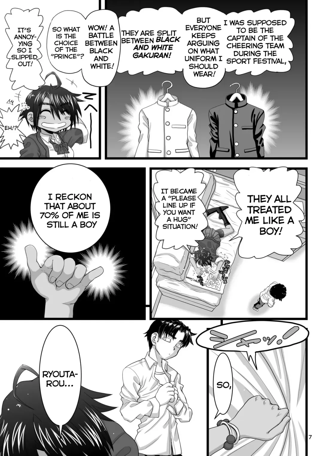 [Inaba Fuyuki] Osananajimi wa Joshikou no Ouji dakedo Ore no Mae de wa Mesu ni Naru | My childhood friend is the prince of an all-female school but she is a slut in front of me Fhentai - Page 7