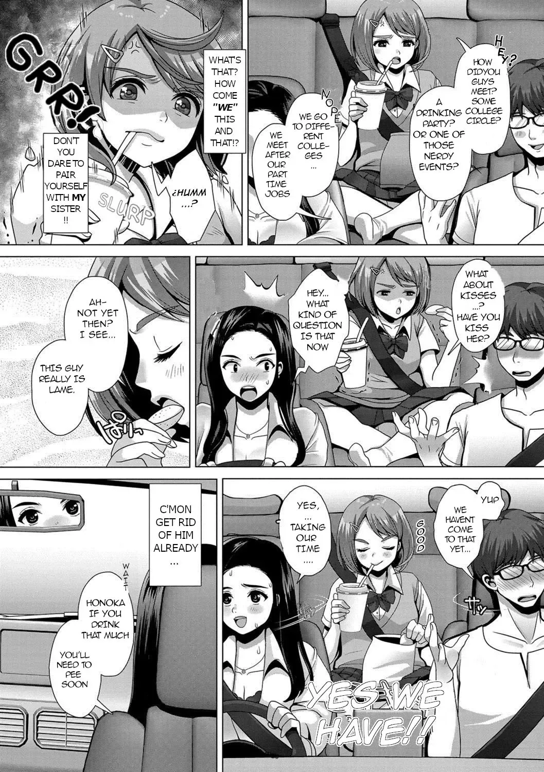 [Nanakichi] Genkai Omorashi girigiri doraibu | Tight Trip Holding it to the edge Fhentai - Page 2