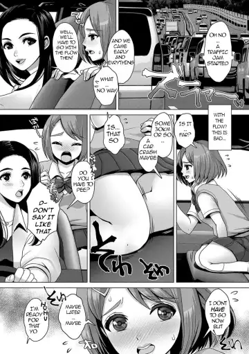 [Nanakichi] Genkai Omorashi girigiri doraibu | Tight Trip Holding it to the edge Fhentai - Page 4