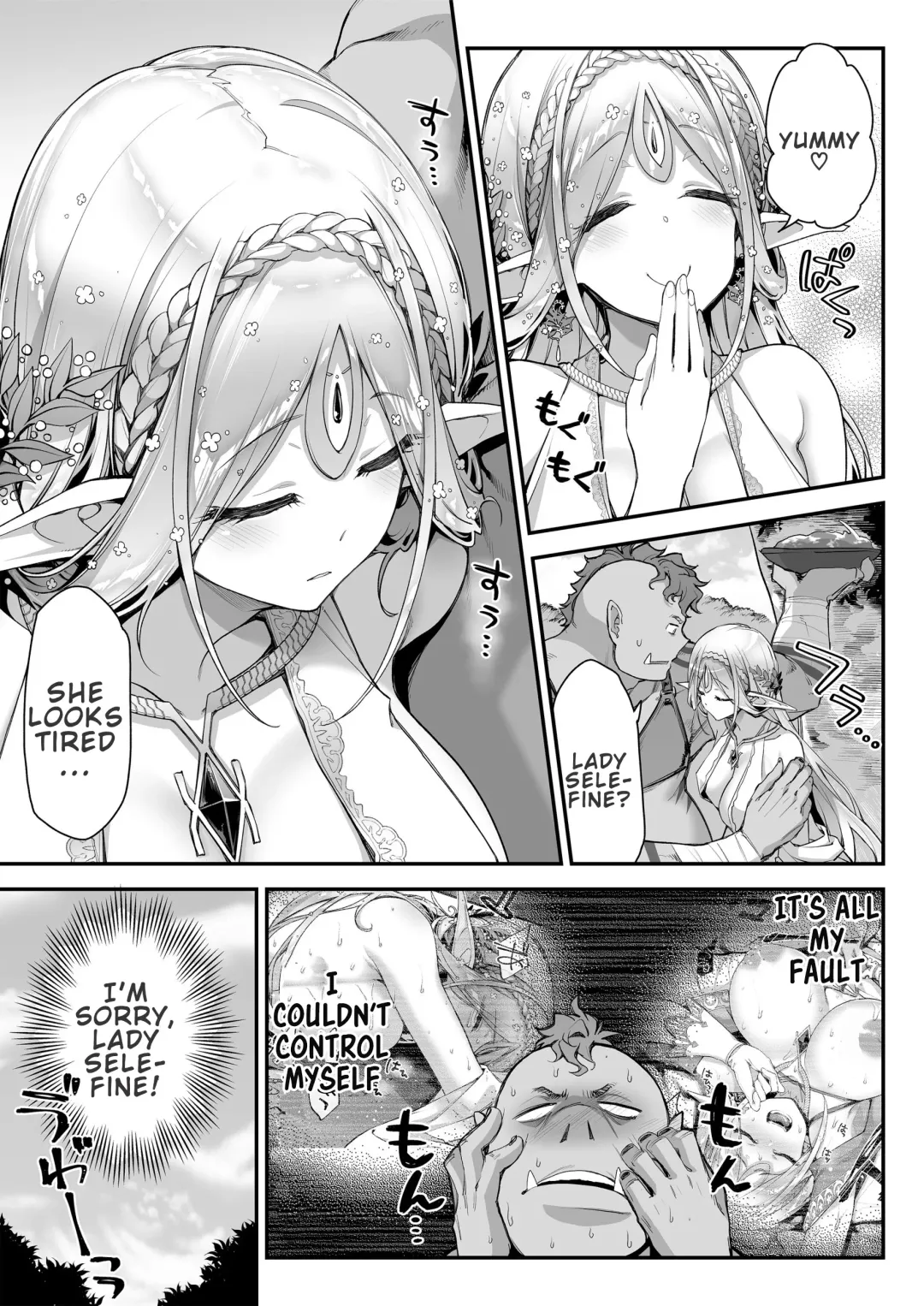 [Hakui Ami] Midara na Elf-san wa Orc-kun ga Osuki | Lewd Elf Likes Orc-kun Fhentai - Page 14
