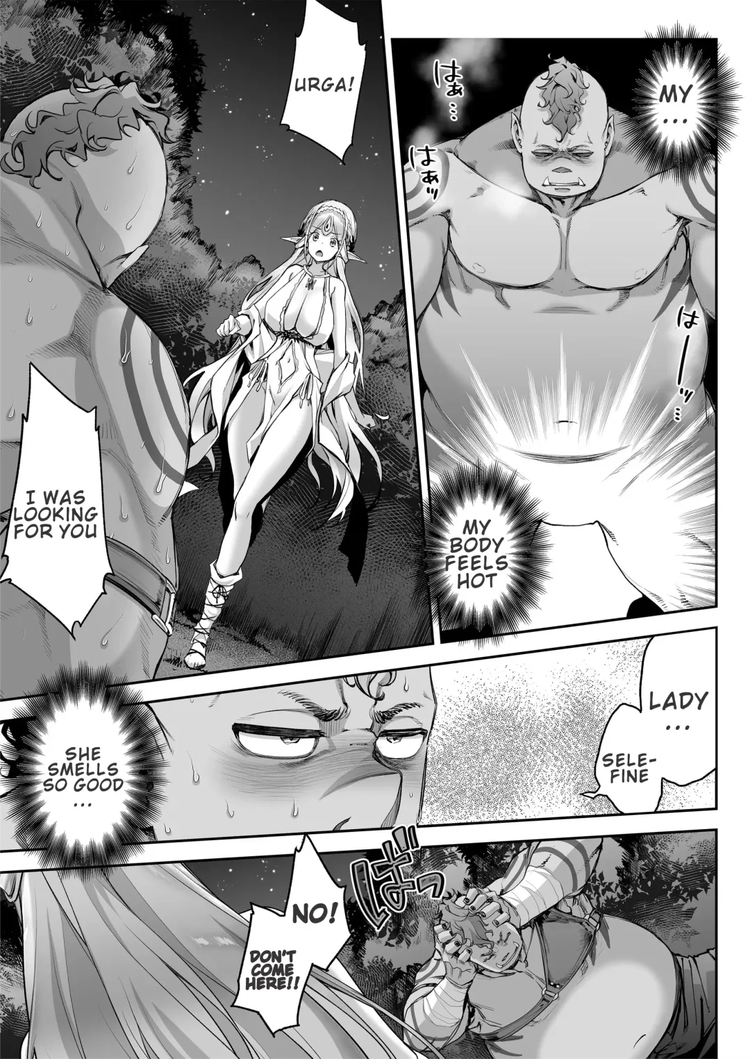 [Hakui Ami] Midara na Elf-san wa Orc-kun ga Osuki | Lewd Elf Likes Orc-kun Fhentai - Page 16