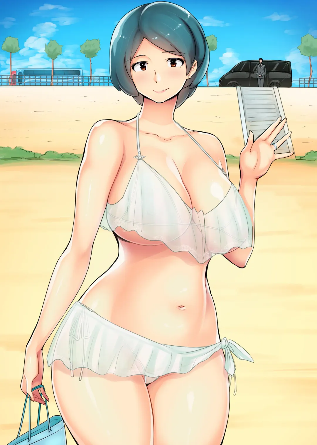 [Ao Madousi] Koukyuu Juutakugai no Hitozuma-tachi ~Chikako (Chikako) 35-sai~ Fhentai - Page 9