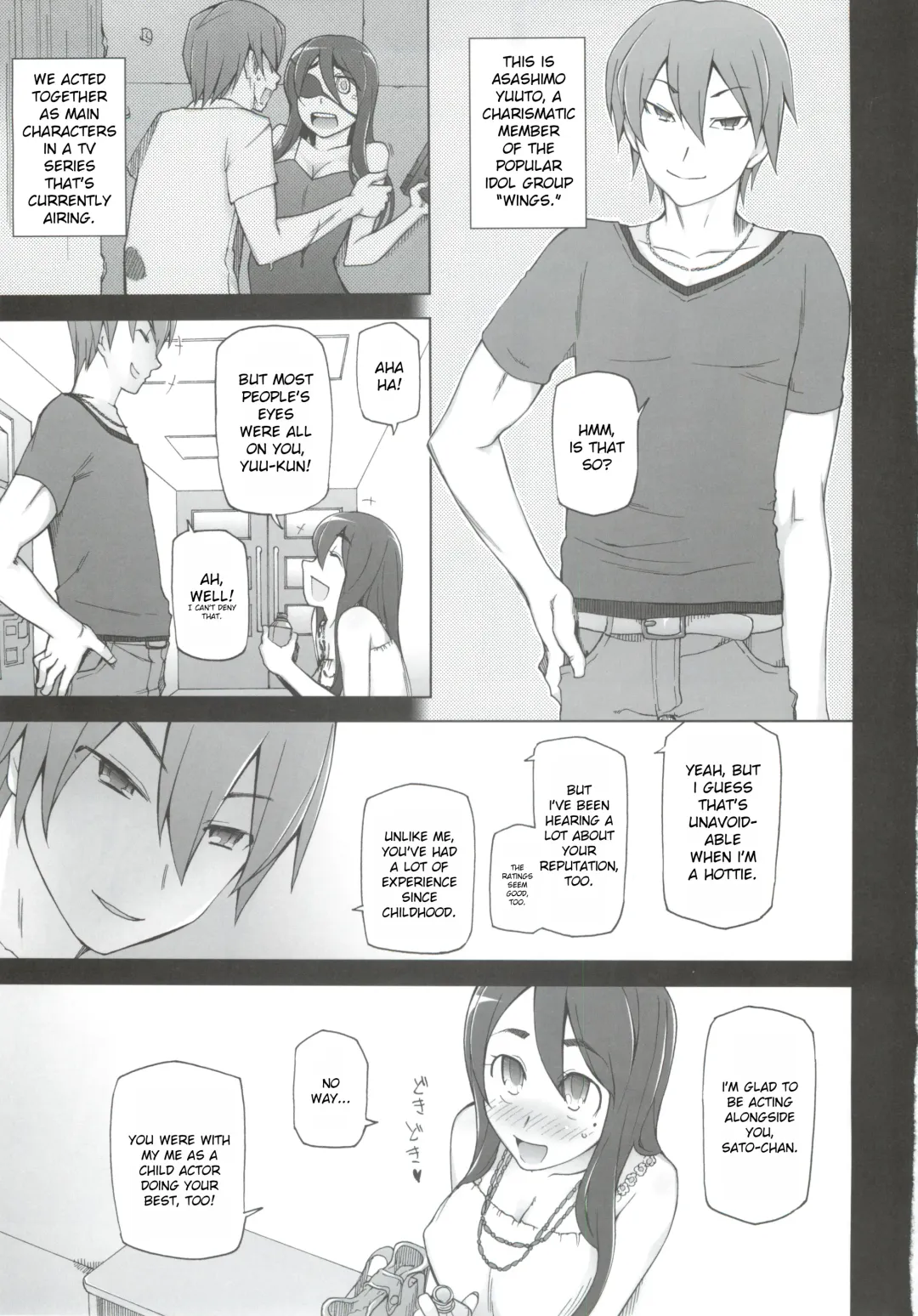 [Miito Shido] Kanojo wa Chou Yuumei Geinoujin... Soshite Boku ni Naisho de AV Joyuu Satomi-Satona Gojitsudan 2 Fhentai - Page 5