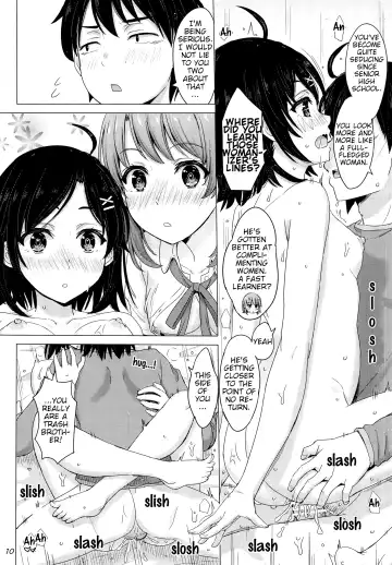 [Inanaki Shiki] Ore no Kouhai to Imouto ga Neoki ni Osotte Kuru. Fhentai - Page 9