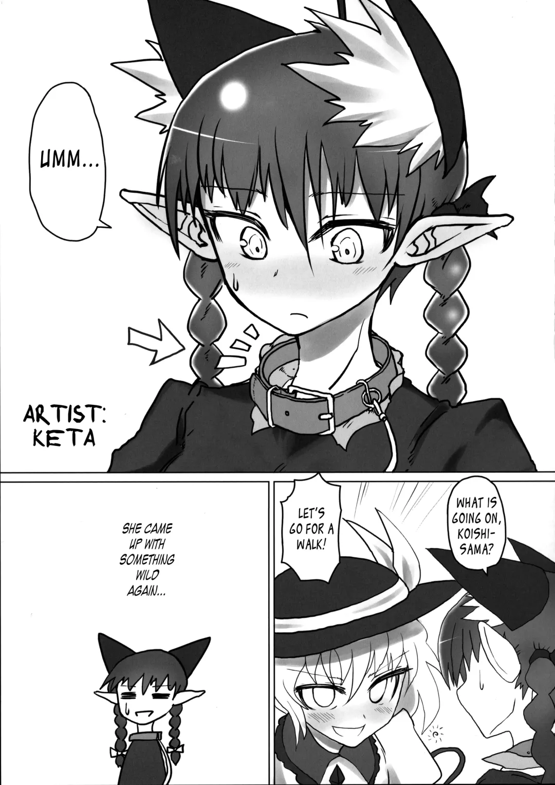 [Keta - Shiromaki Mizuga] Osanpo Orinrin Goudou | Taking Orinrin On a Walk! Collab Edition Fhentai - Page 16