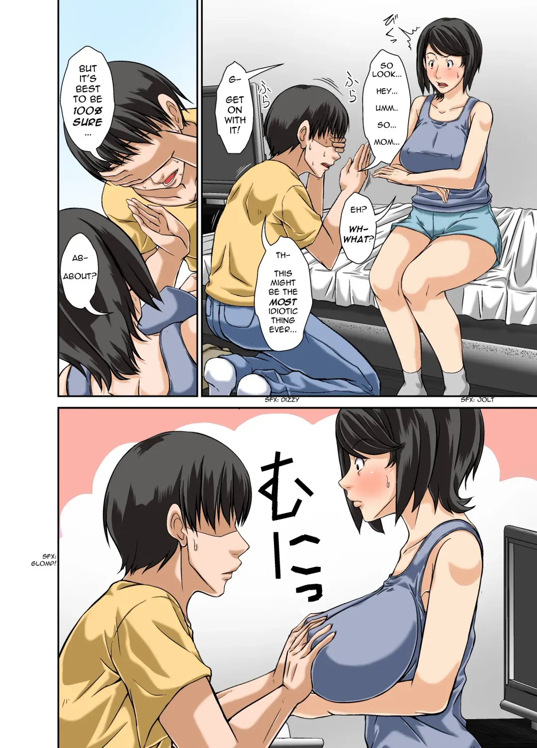 [Hoyoyo] Kora! Anta Hahaoya ni Herikutsu o Konete Nani Ecchi na Koto Shiyou to Shiteru no! | Hey! Give Your Mother One Good Reason Why You're Trying to Do Sexy Stuff to Her! Fhentai - Page 12