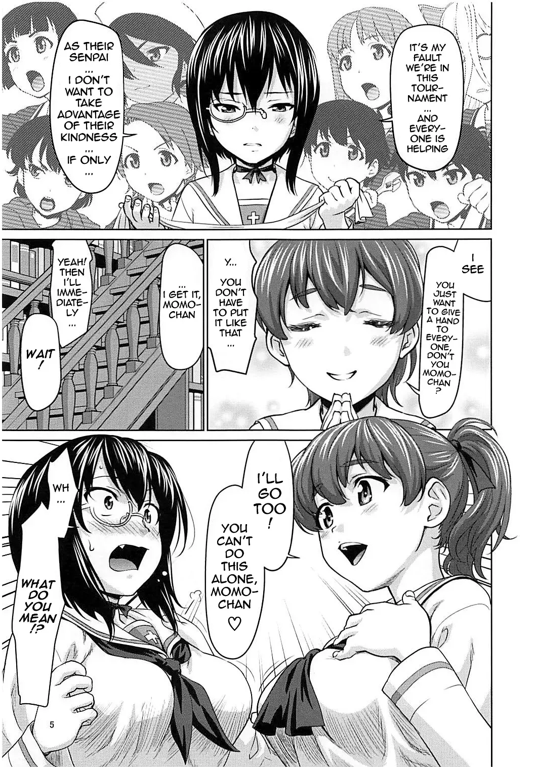 [Saida Kazuaki] Kawashima Momo to Koyama Yuzu no Sennyuu! Seishidan-kou Daisakusen | Momo Kawashima and Yuzu Koyama's Infiltration! Operation Blue Division Highschool Fhentai - Page 4