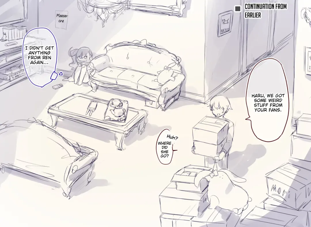 [Pokoten] Josou Haishin-nushi wa Onee-chan ni Naritai. | Crossdressing Streamer Wants to be a Big Sis. Fhentai - Page 43