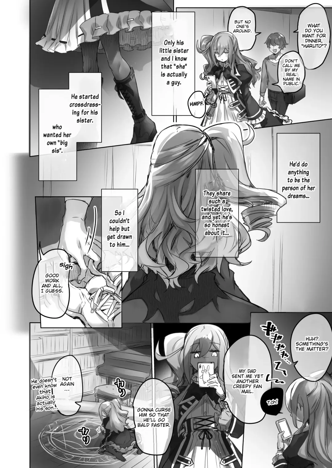 [Pokoten] Josou Haishin-nushi wa Onee-chan ni Naritai. | Crossdressing Streamer Wants to be a Big Sis. Fhentai - Page 8