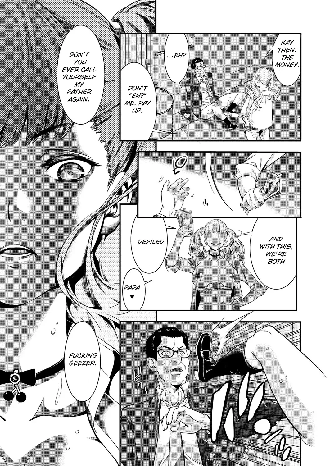 [Shigaoka Touki] JK Bitch Gal ga Enkou o Chichioya ni Okorareta node Kinshin Soukan Shite yatta | A Highschooler Bitch Gyaru's Incestuous Sex With Her Father Angry At Her For Prostituting Herself Fhentai - Page 21