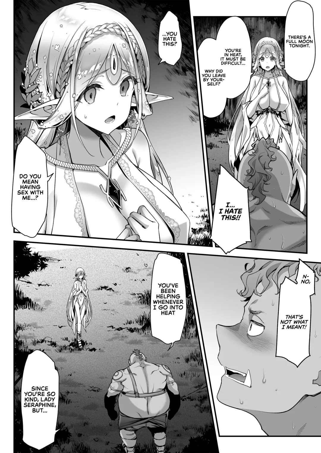 [Hakui Ami] Midara na Elf-san wa Orc-kun ga Osuki | The Lewd Elf likes the Orc Fhentai - Page 17