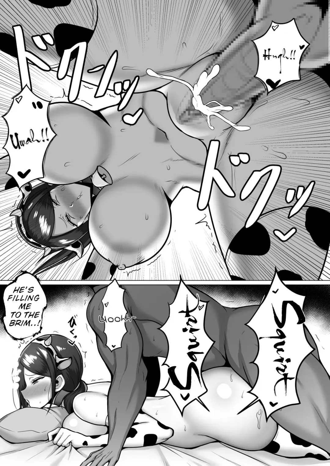 [Nosekichiku] Muchimuchi Hitozuma to Ushi Cos H | Cow Cosplay Sex with a Frustrated Housewife Fhentai - Page 20