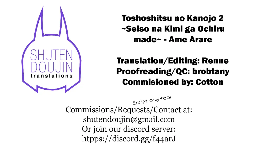 [Ame Arare] Toshoshitsu no Kanojo 2 ~Seiso na Kimi ga Ochiru made~ Fhentai - Page 37