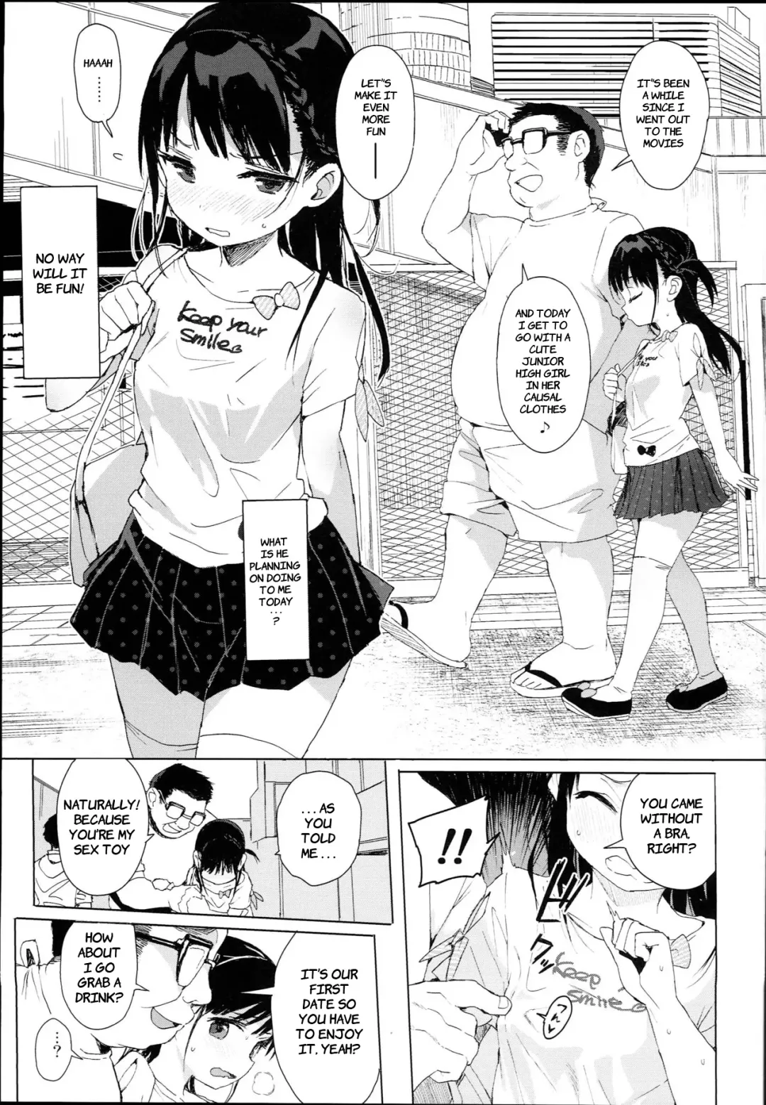 [Kuromotokun] JC Roshutsu de Seikyouiku | Teaching a Junior High School Girl Sex-Ed with Exhibitionism Fhentai - Page 13