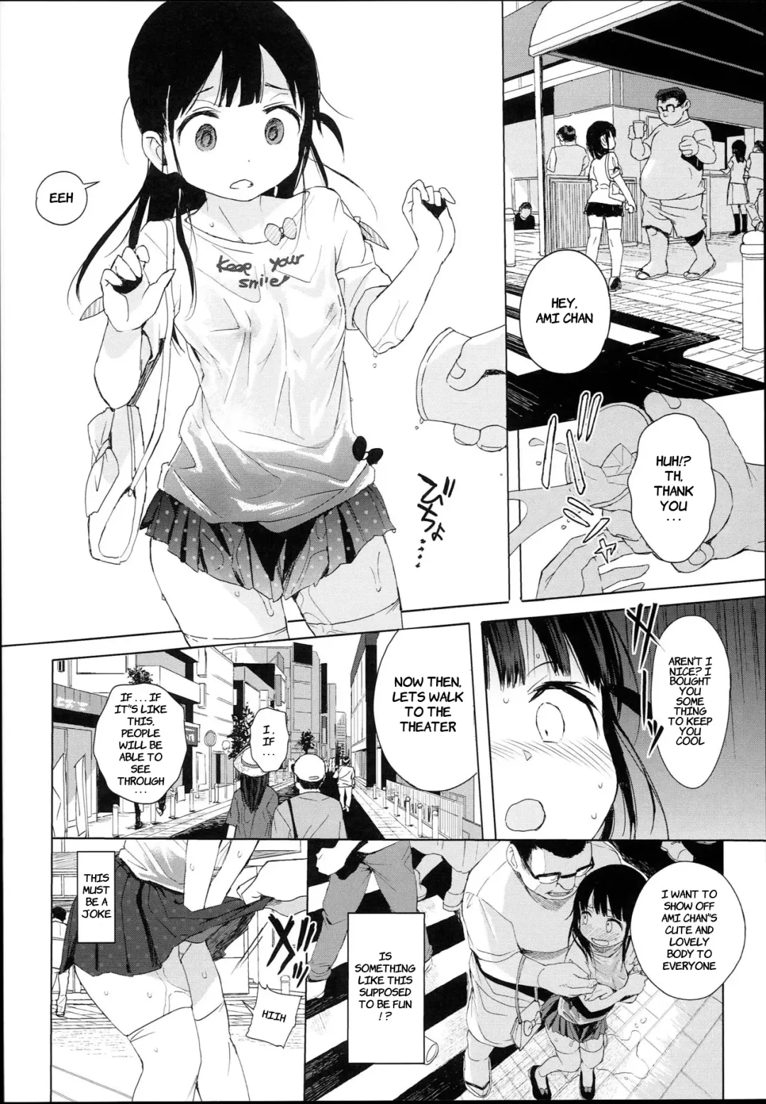 [Kuromotokun] JC Roshutsu de Seikyouiku | Teaching a Junior High School Girl Sex-Ed with Exhibitionism Fhentai - Page 14