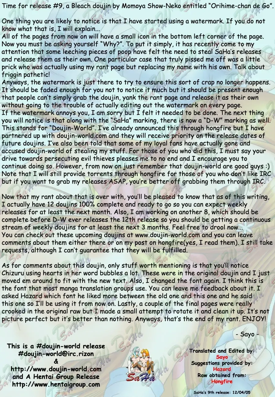 [Momoya Show-neko] Orihime-chan de Go Fhentai - Page 4