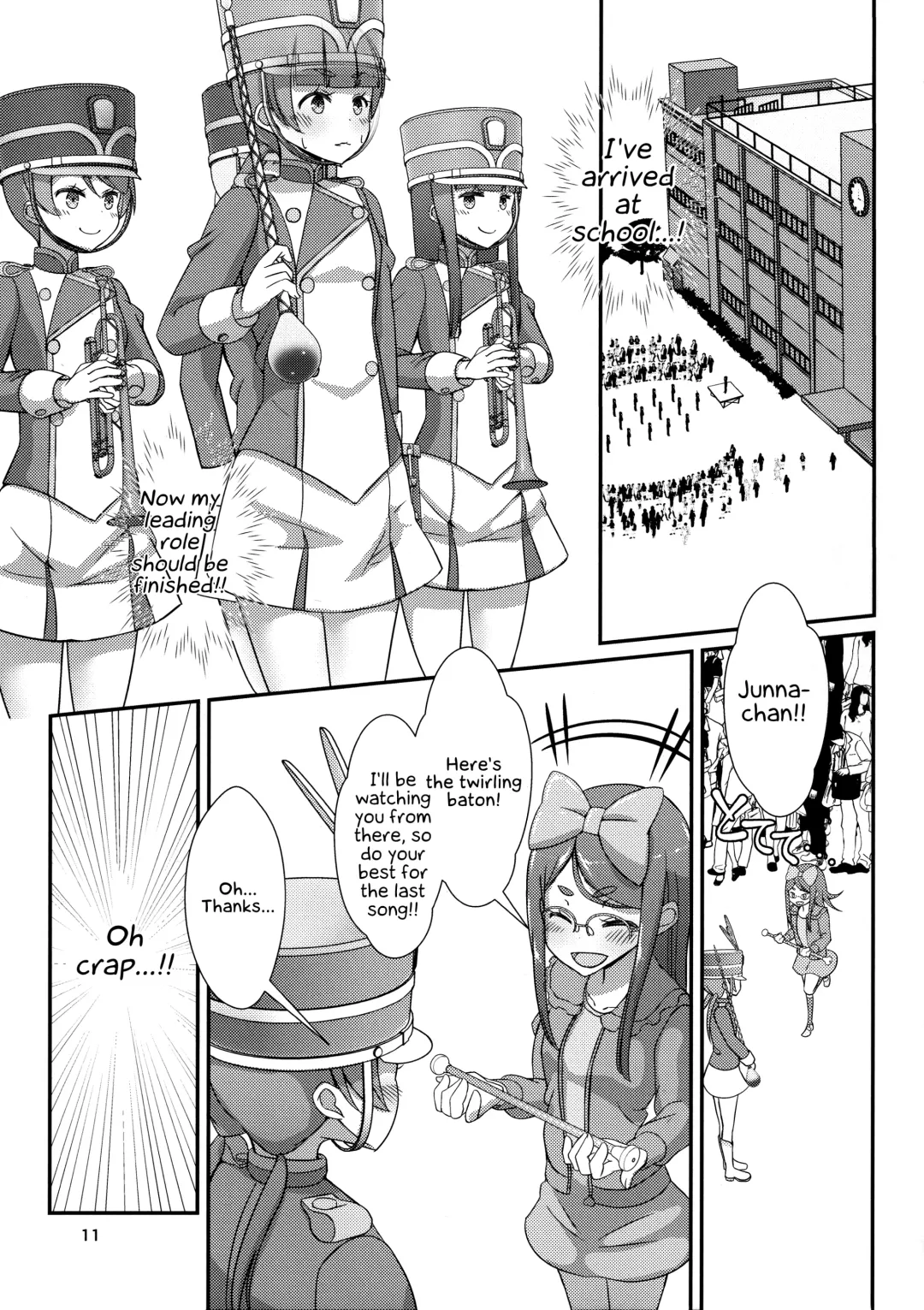 Sensei! Marching Band de "Jojisou" Shitemite! | Sensei! Try dressing up like a little girl in a Marching Band! Fhentai - Page 12