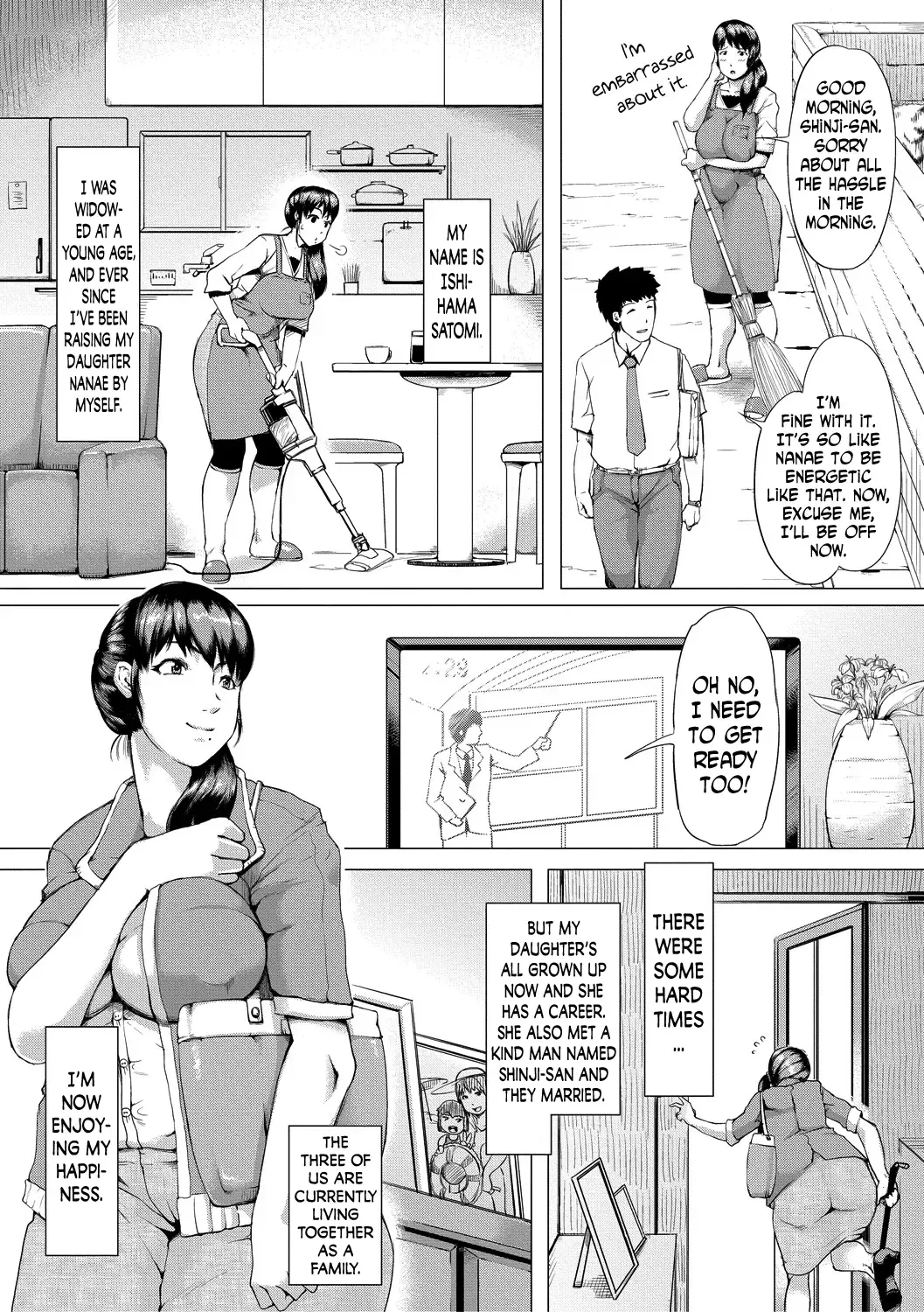 [Kizaru] Gibo ga Haramu Made Zenpen | Until My Mother-in-Law is Pregnant Part One Fhentai - Page 4