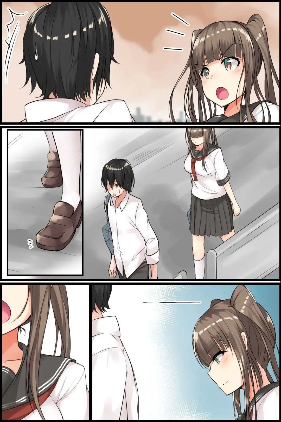 [Miya] Senpai to Watashi ~ Bijin na Senpai to Tsundere Osananajimi ni Gouin ni Yararechaimashita. Fhentai - Page 54