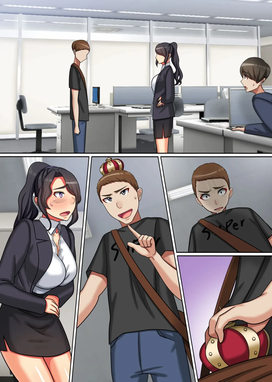 [Kawano Masatoshi] Ou-sama Chinpo de Haramasete! ~Donna Onna mo Ore ni Fukujuu Suru Sekai~ Fhentai - Page 46