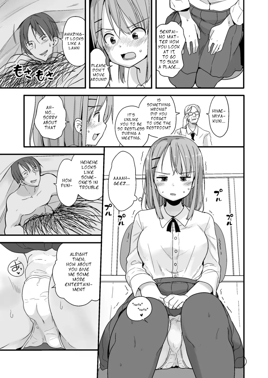 [Fuyuno Mikan] Namaiki na Kouhai ni Chiisaku Natte Itazura wo｜Turning Small to Tease my Cheeky Kouhai Fhentai - Page 7