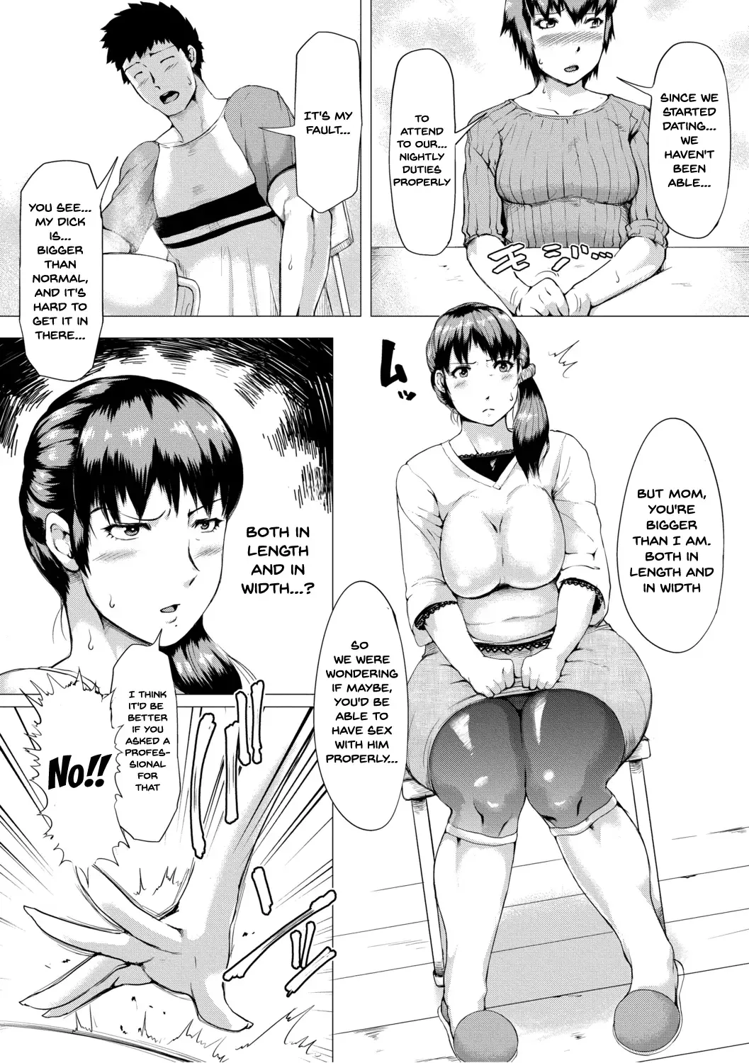 [Kizaru] Gibo ga Haramu Made | Until My Mother-in-Law is Pregnant Fhentai - Page 5