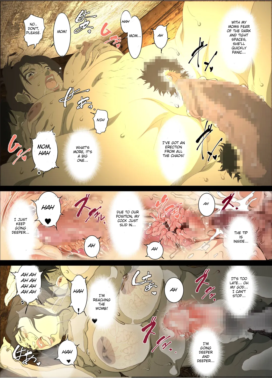 [Junk Kameyoko] Seieki Mamire no Tansu no Naka ni Tojikomerareta Zenra Oyako no Nurunuru Micchaku Kinshinsoukan Fhentai - Page 21