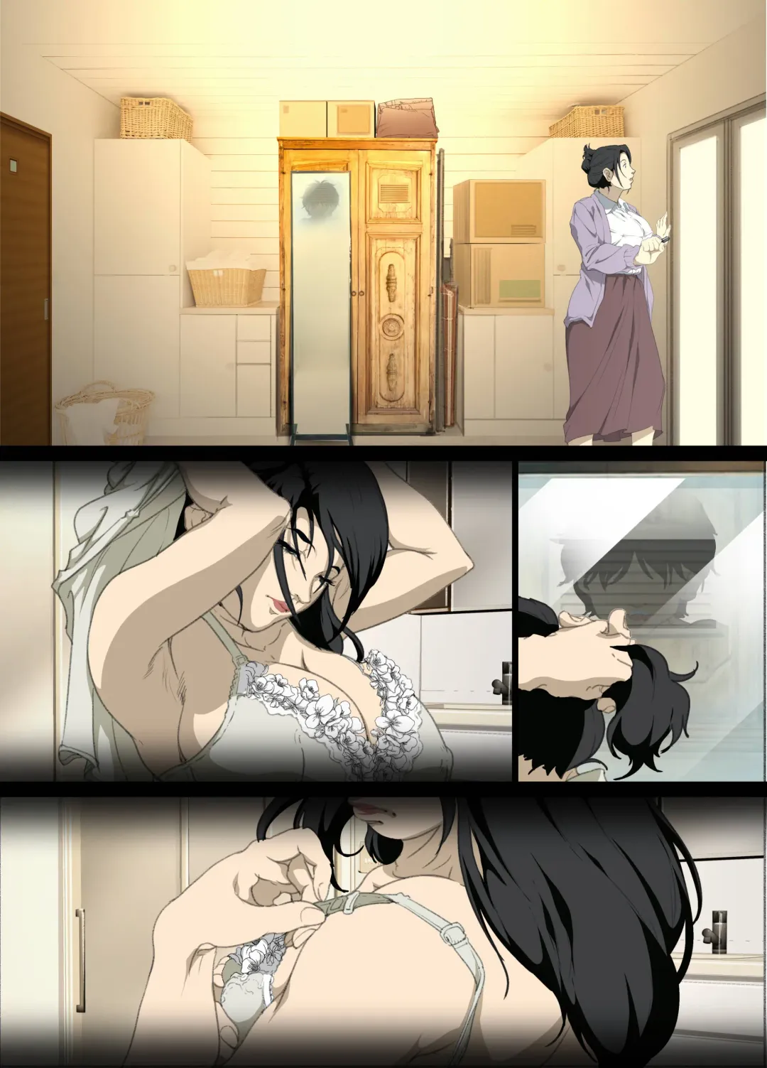 [Junk Kameyoko] Seieki Mamire no Tansu no Naka ni Tojikomerareta Zenra Oyako no Nurunuru Micchaku Kinshinsoukan Fhentai - Page 38