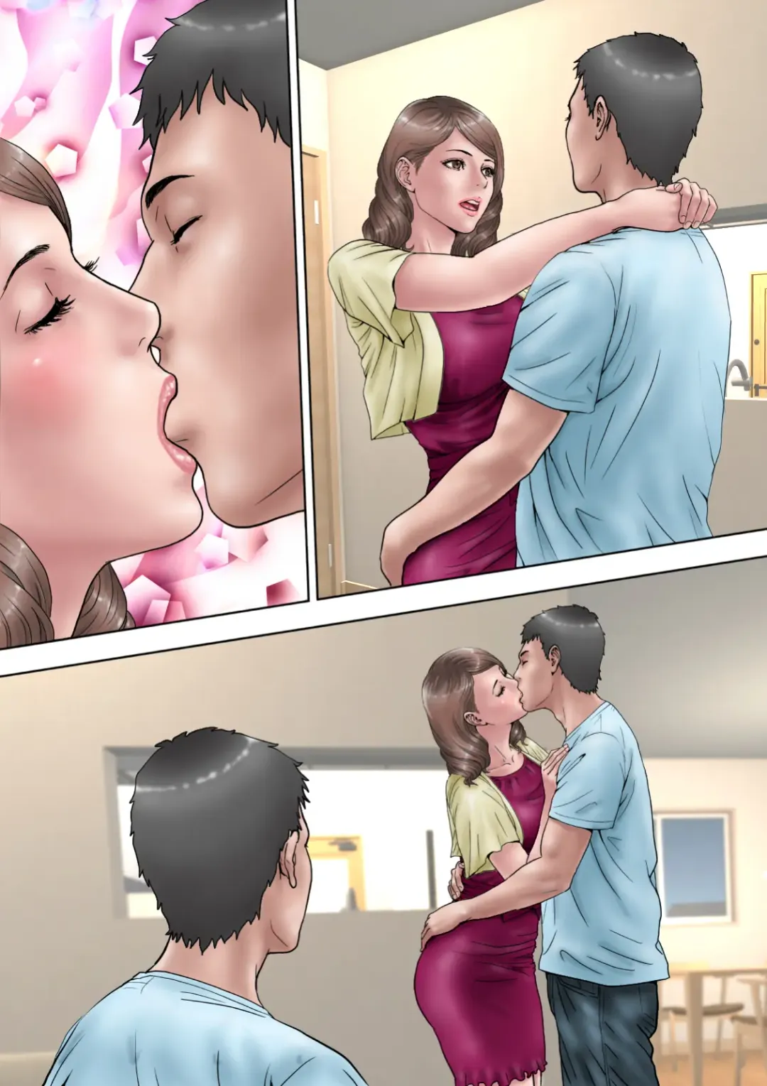 Otto no Me no Mae de Otto-tachi ni Gangan ni Okasareru Hanashi Fhentai - Page 49