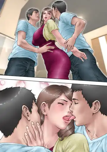 Otto no Me no Mae de Otto-tachi ni Gangan ni Okasareru Hanashi Fhentai - Page 51