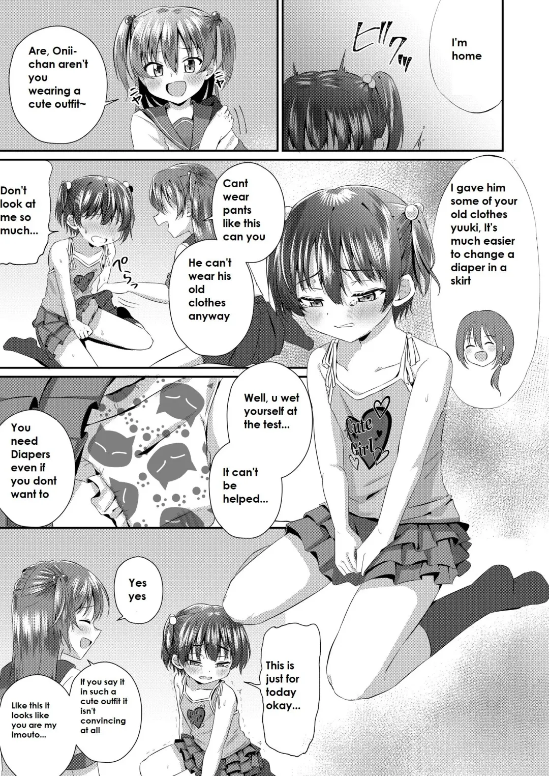 [Kosuke Poke] Onii-chan Omutsu Nuretenai? | Onii-chan, Is Your Diaper Wet? Fhentai - Page 6