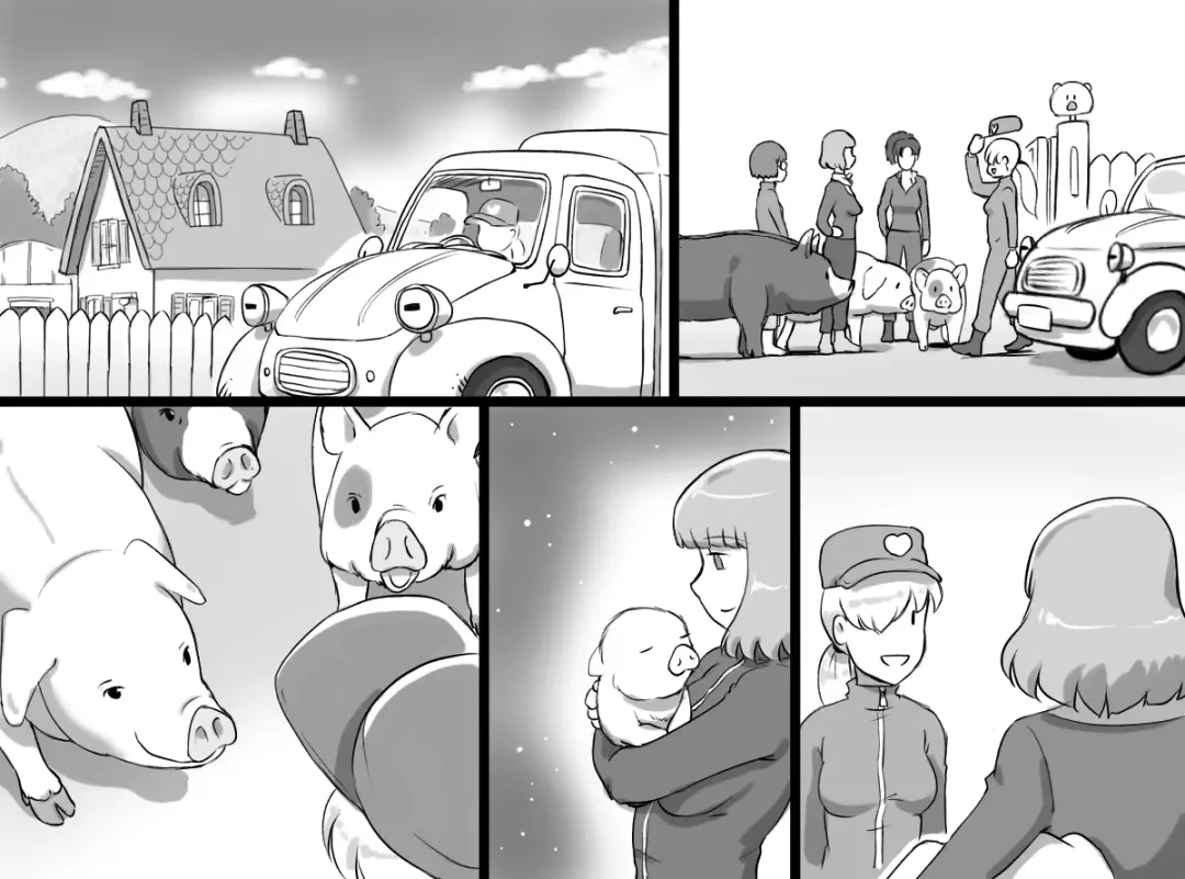 [Mizuiro Megane] Doubutsu Noujou - 3-biki no Kobuta-chan Hen Fhentai - Page 38