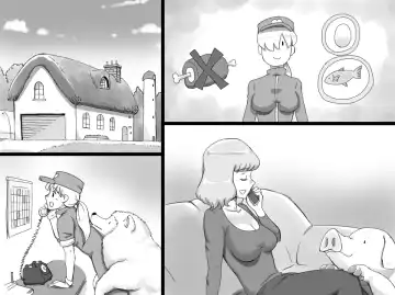 [Mizuiro Megane] Doubutsu Noujou - 3-biki no Kobuta-chan Hen Fhentai - Page 37