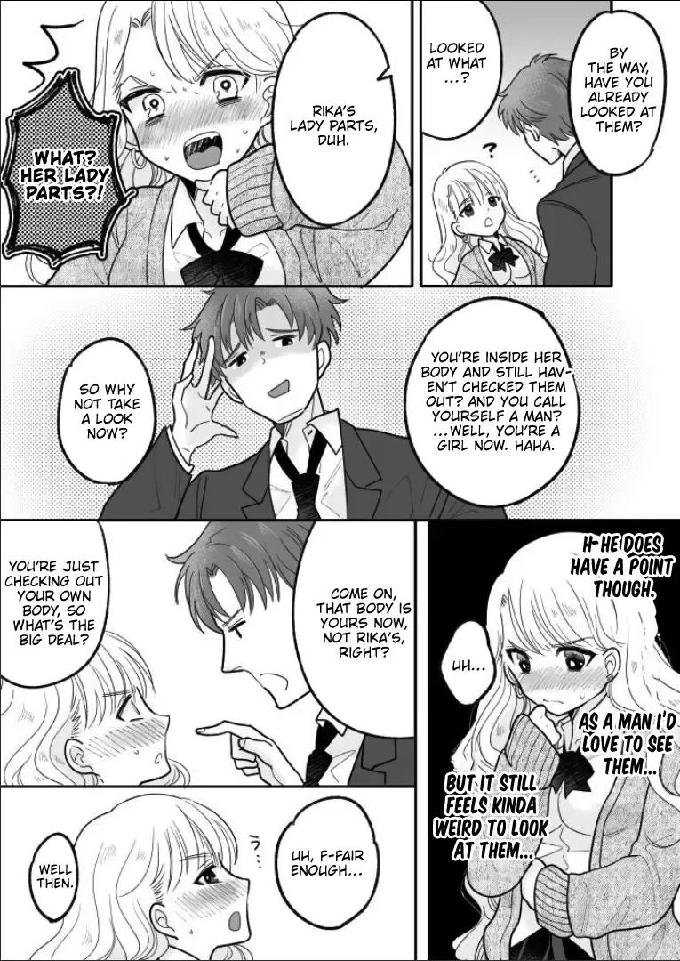 [Minaduki Nanana - Torajima Tao] Kawaii Gal to Karada o Irekaerareta Ore ga Shinyuu to H Suru Hanashi. | A Story About How I Swapped Bodies With a Cute Gal and Fucked My Best Friend. Fhentai - Page 16