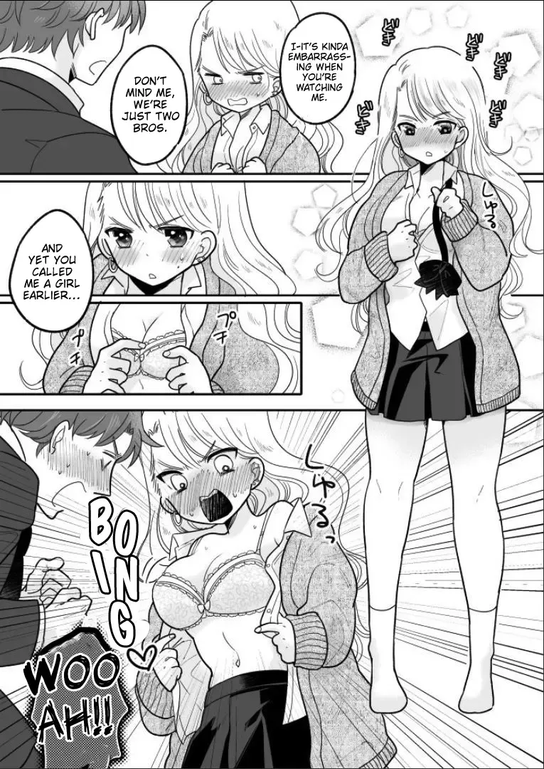 [Minaduki Nanana - Torajima Tao] Kawaii Gal to Karada o Irekaerareta Ore ga Shinyuu to H Suru Hanashi. | A Story About How I Swapped Bodies With a Cute Gal and Fucked My Best Friend. Fhentai - Page 17