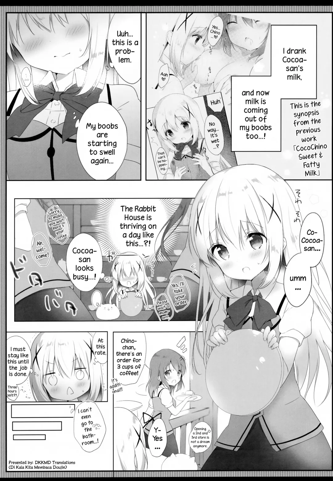 [Amedamacon] Amatoro Chino Milk | Chino's Sweet & Fatty Milk Fhentai - Page 5