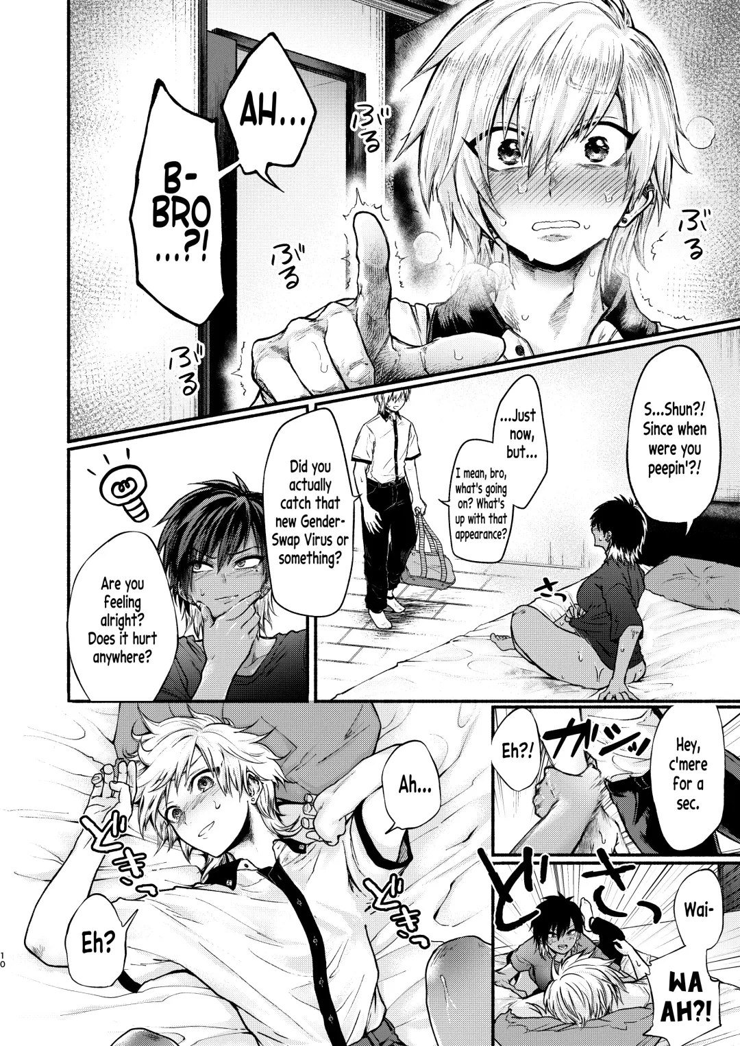 TSF Virus Monogatari. ~Kurosaki Kyoudai Hen~ | A Genderswap Virus Story ~Kurosaki Brothers Case~ Fhentai - Page 9