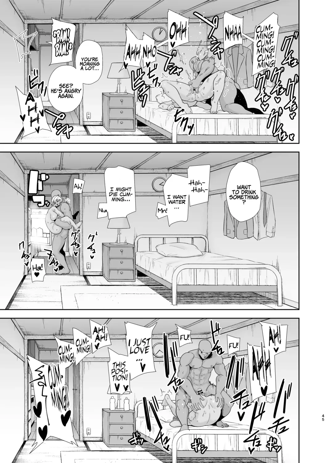 [Kurosu Gatari] Wild-shiki Nihonjin Tsuma no Netorikata Sono Ni | Wild Method - How to Steal a Japanese Housewife - Part Two Fhentai - Page 44