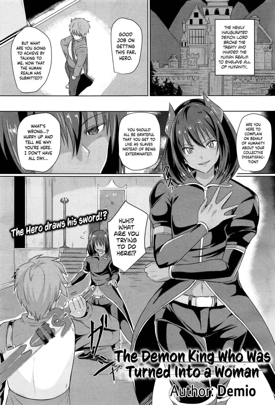 [Demio] Onna ni Sareta Maou-sama | The Demon King Who Was Turned Into a Woman Fhentai - Page 1