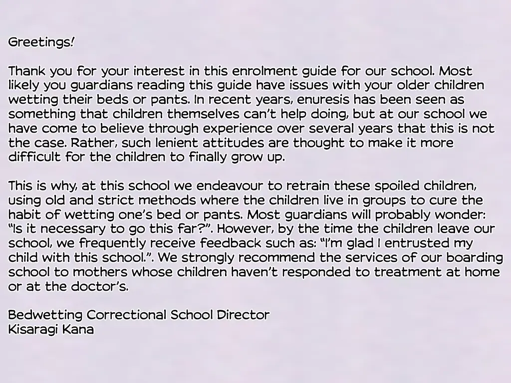 Onesho Kyousei Gasshukusho Nyuuen Annai | Enrollment Guide for Bedwetters Correctional School Fhentai - Page 2
