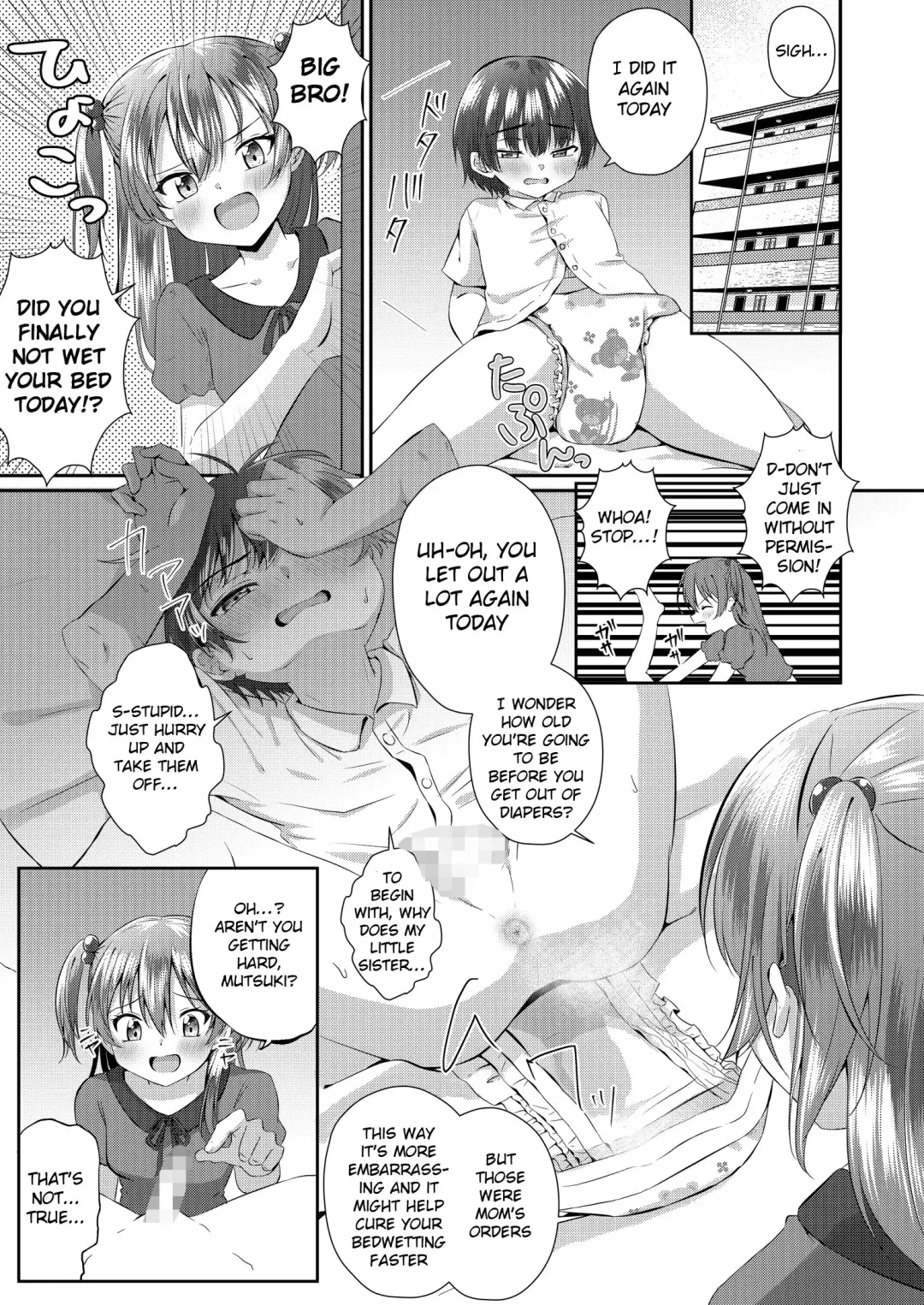 [Kosuke Poke] Onii-chan Omutsu Nuretenai? | Big Bro, Is Your Diaper Wet? Fhentai - Page 2