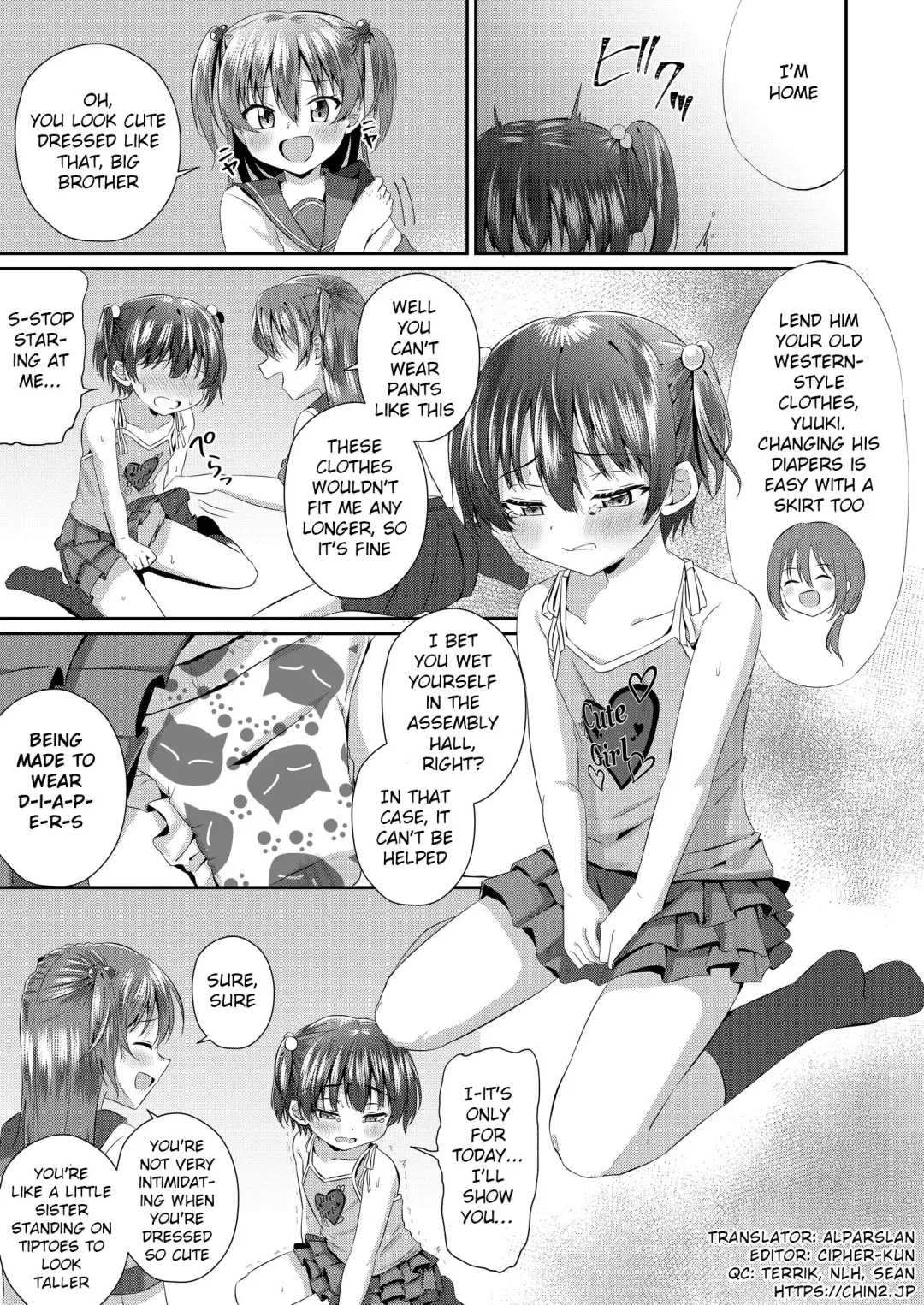 [Kosuke Poke] Onii-chan Omutsu Nuretenai? | Big Bro, Is Your Diaper Wet? Fhentai - Page 6