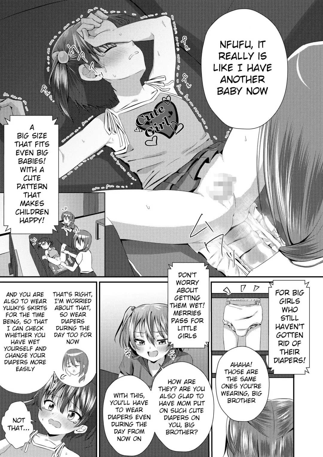 [Kosuke Poke] Onii-chan Omutsu Nuretenai? | Big Bro, Is Your Diaper Wet? Fhentai - Page 8