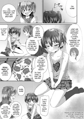 [Kosuke Poke] Onii-chan Omutsu Nuretenai? | Big Bro, Is Your Diaper Wet? Fhentai - Page 6