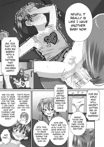 [Kosuke Poke] Onii-chan Omutsu Nuretenai? | Big Bro, Is Your Diaper Wet? Fhentai - Page 8