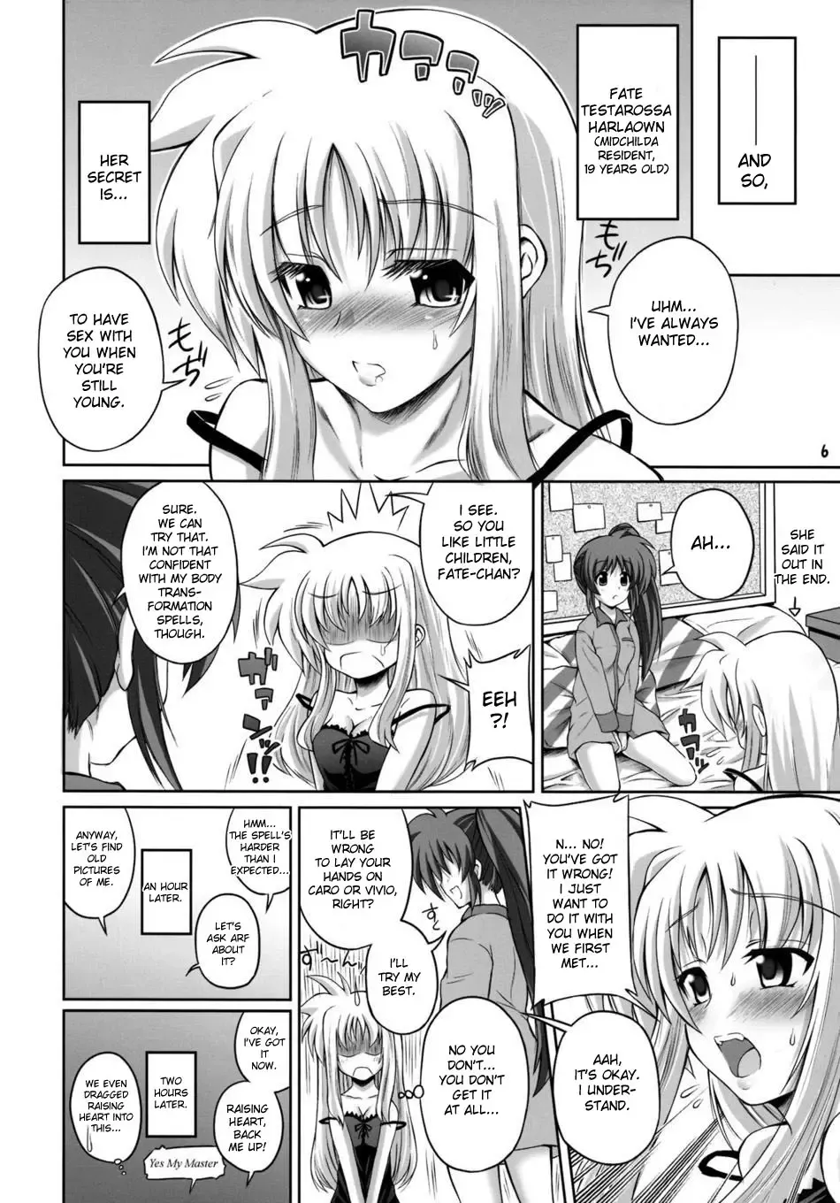 [Alpha Alf Layla] Otona Fate to Kodomo Nanoha Fhentai - Page 5
